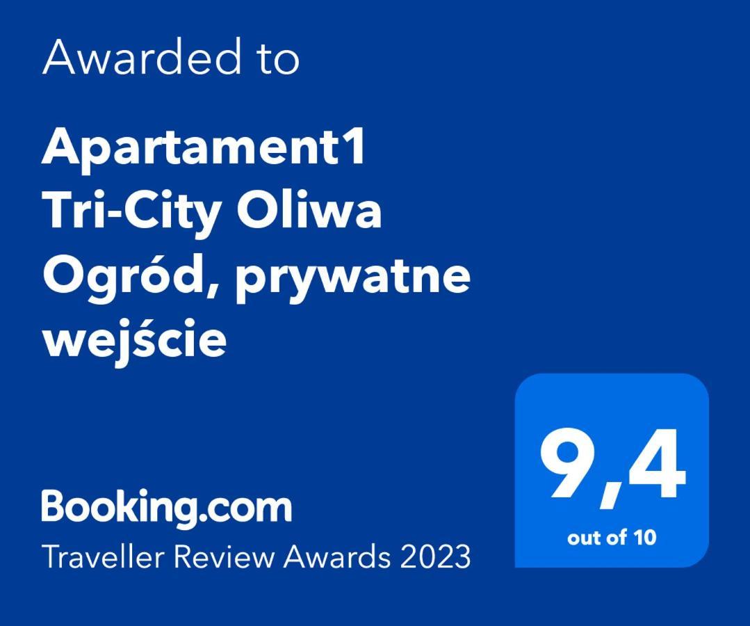 Apartament1 Tri-City Oliwa Ogrod, Prywatne Wejscie กดัญสก์ ภายนอก รูปภาพ